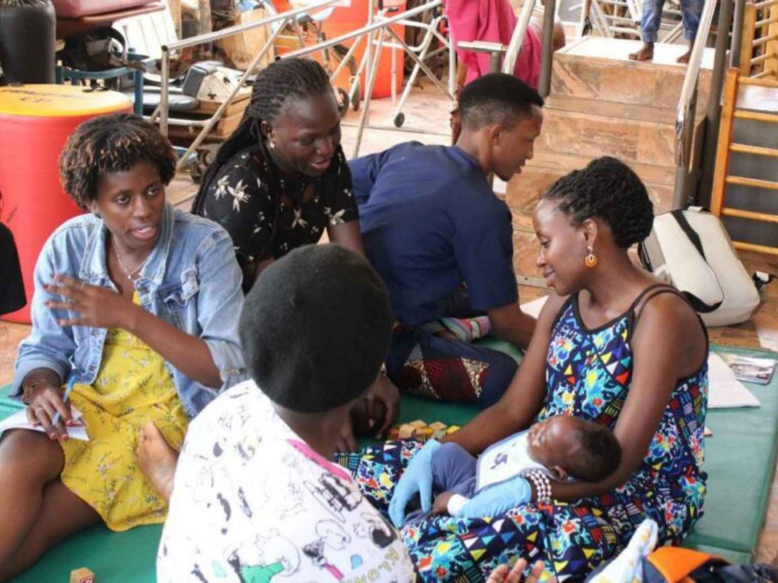 Ugandan speech and language professionals in cerebral palsy ReLab workshop