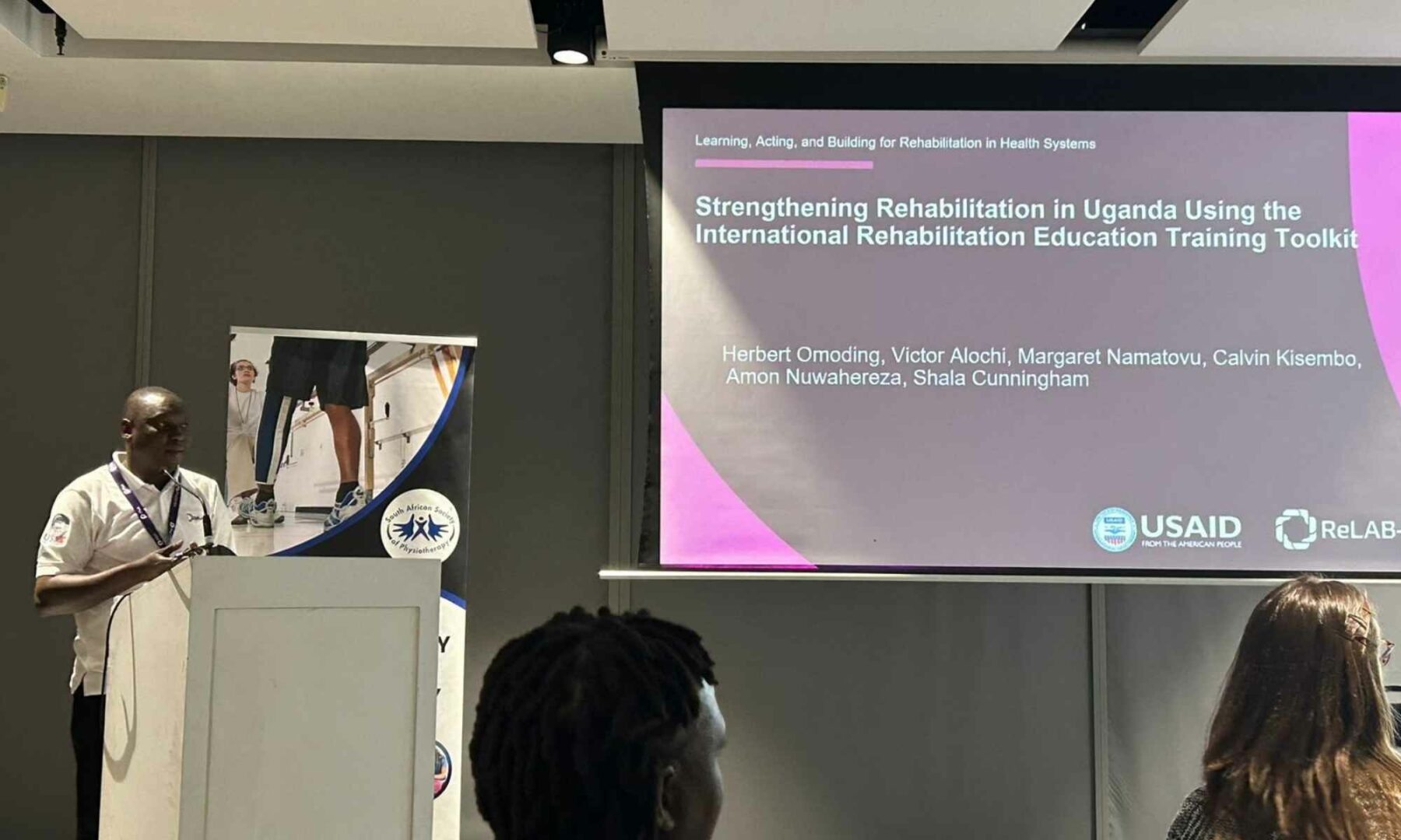 Herbert Omoding presenting his experience using IRETT in Uganda